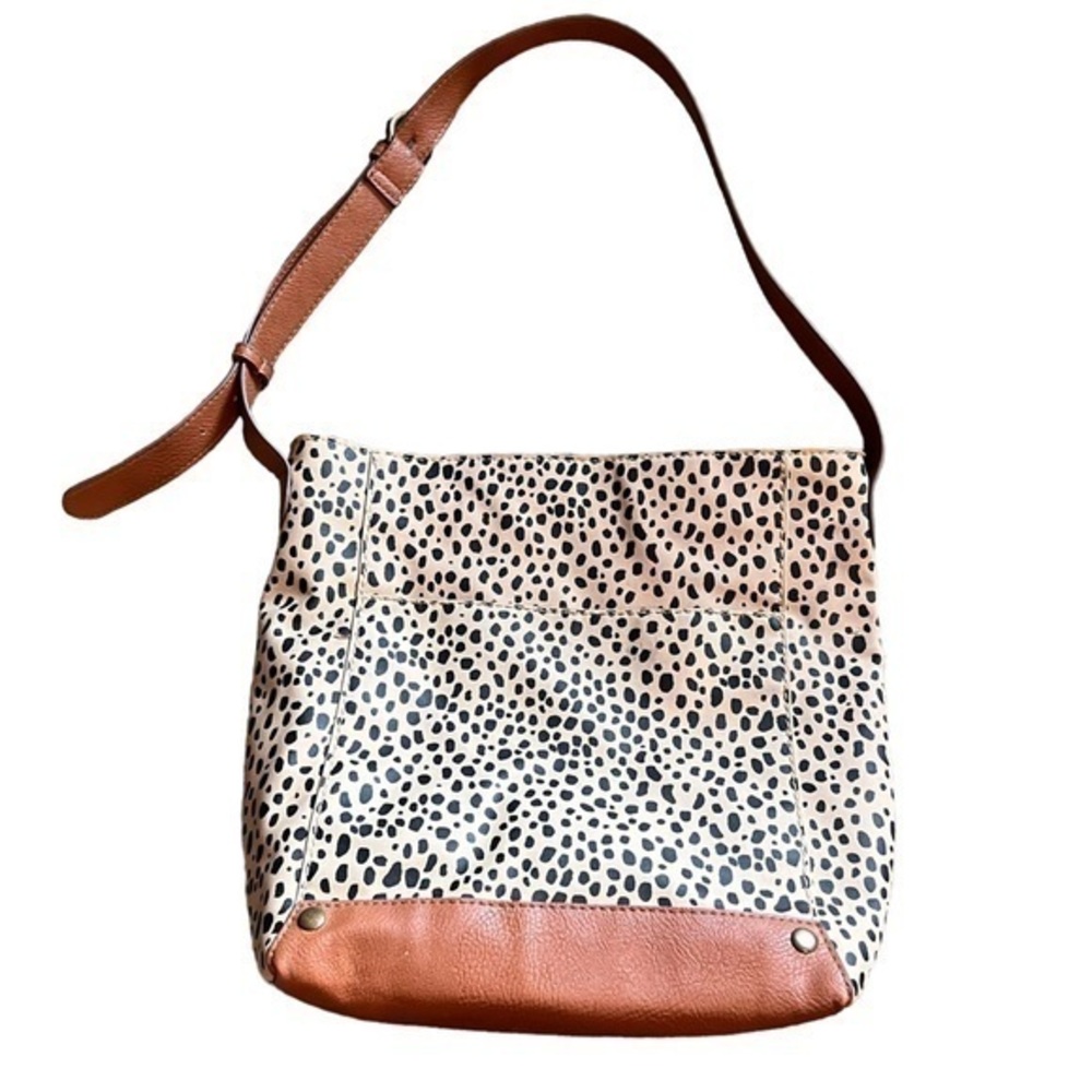 Universal Threads Animal Print and Tan Adjustable Strap Bag